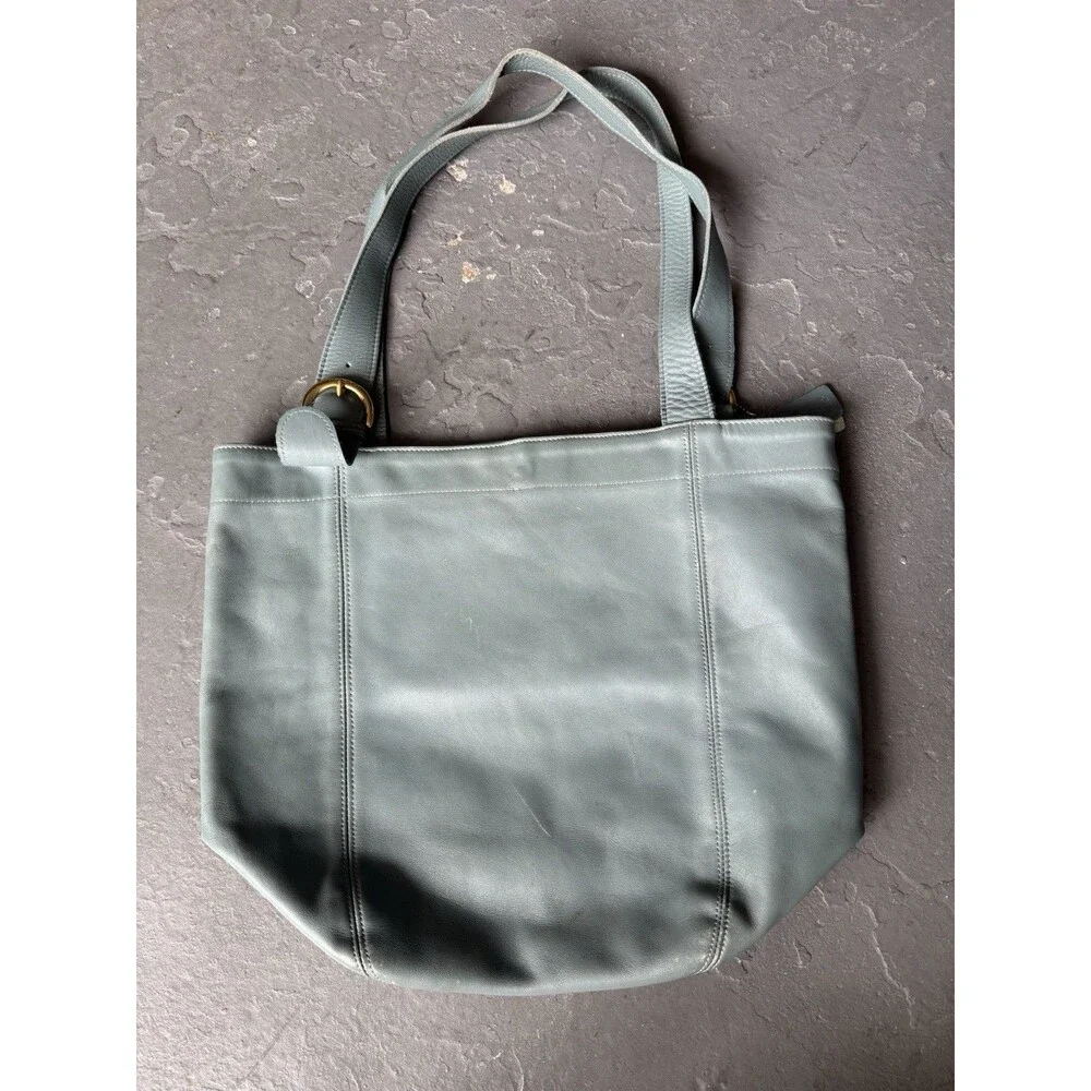 Vintage Coach 4082 Soho Large Leather Tote Bag USA Glove Tanned Ocean RARE